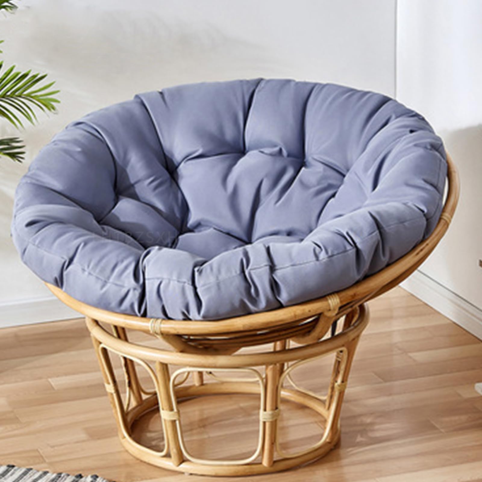 B,170x170cm,Cojines Redondos for Silla Papasan Impermeable Cojín for Sillón Papasan Suave Y Grueso Cojín for Sillón De Ratán for Jardín Balcón Y Sala De Estar Al Aire Libre