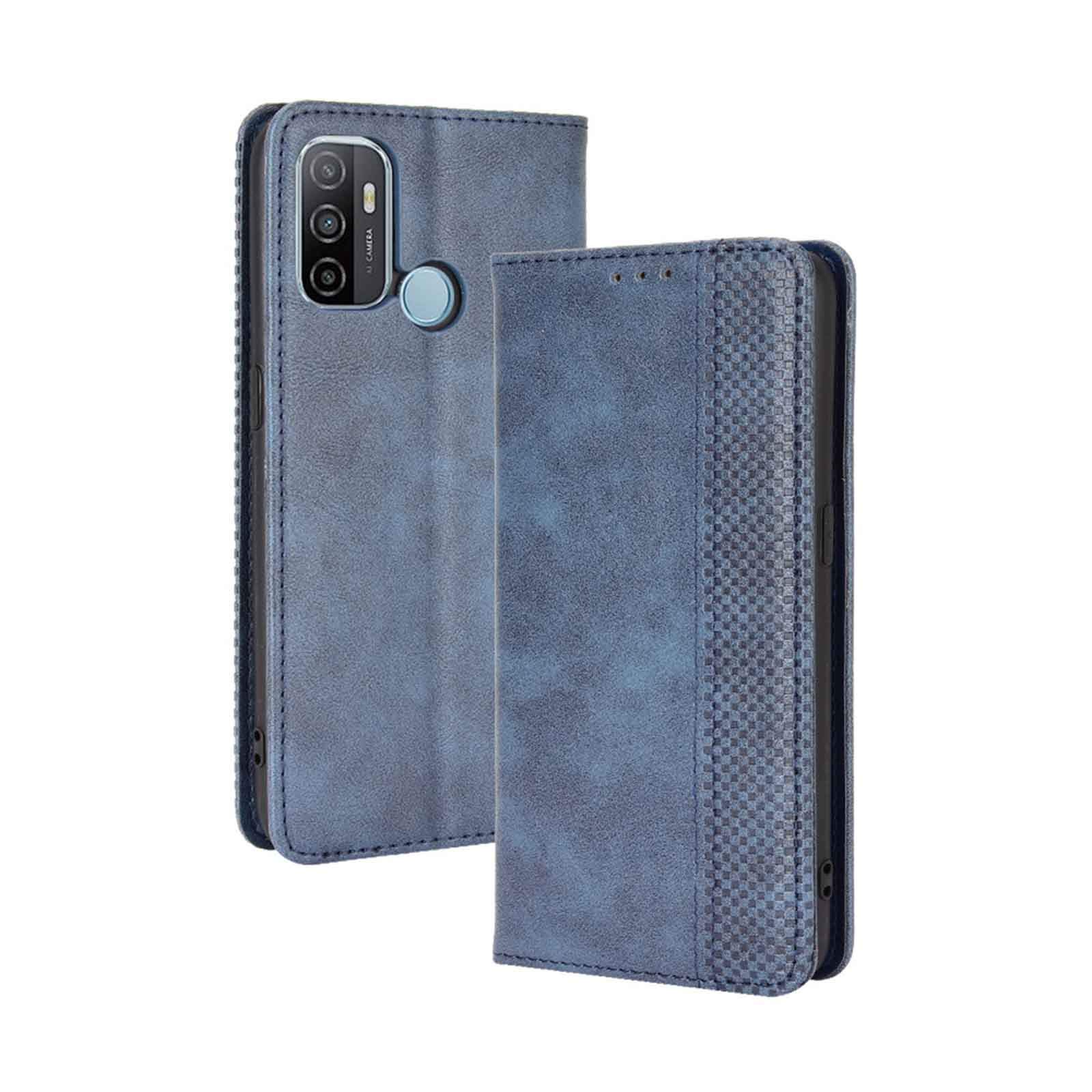 Custodia a Libro Cadorabo per Oppo A53s Verde Militare con Porta Carte