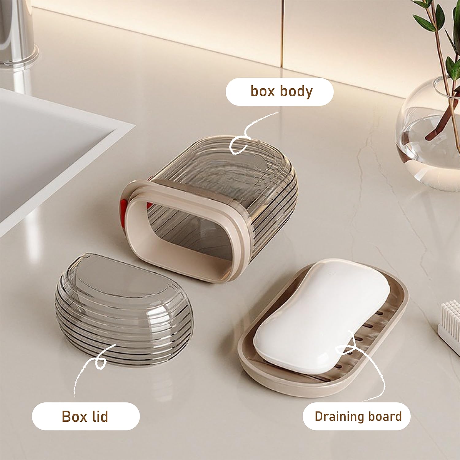 Porte-savons De Voyage Avec Couvercle (lot De 2) - Porte-savons étanches Pour La Douche, Les Voyages, La Randonnée, La Salle De Bain, L'école Et La Sa | Leroy Merlin