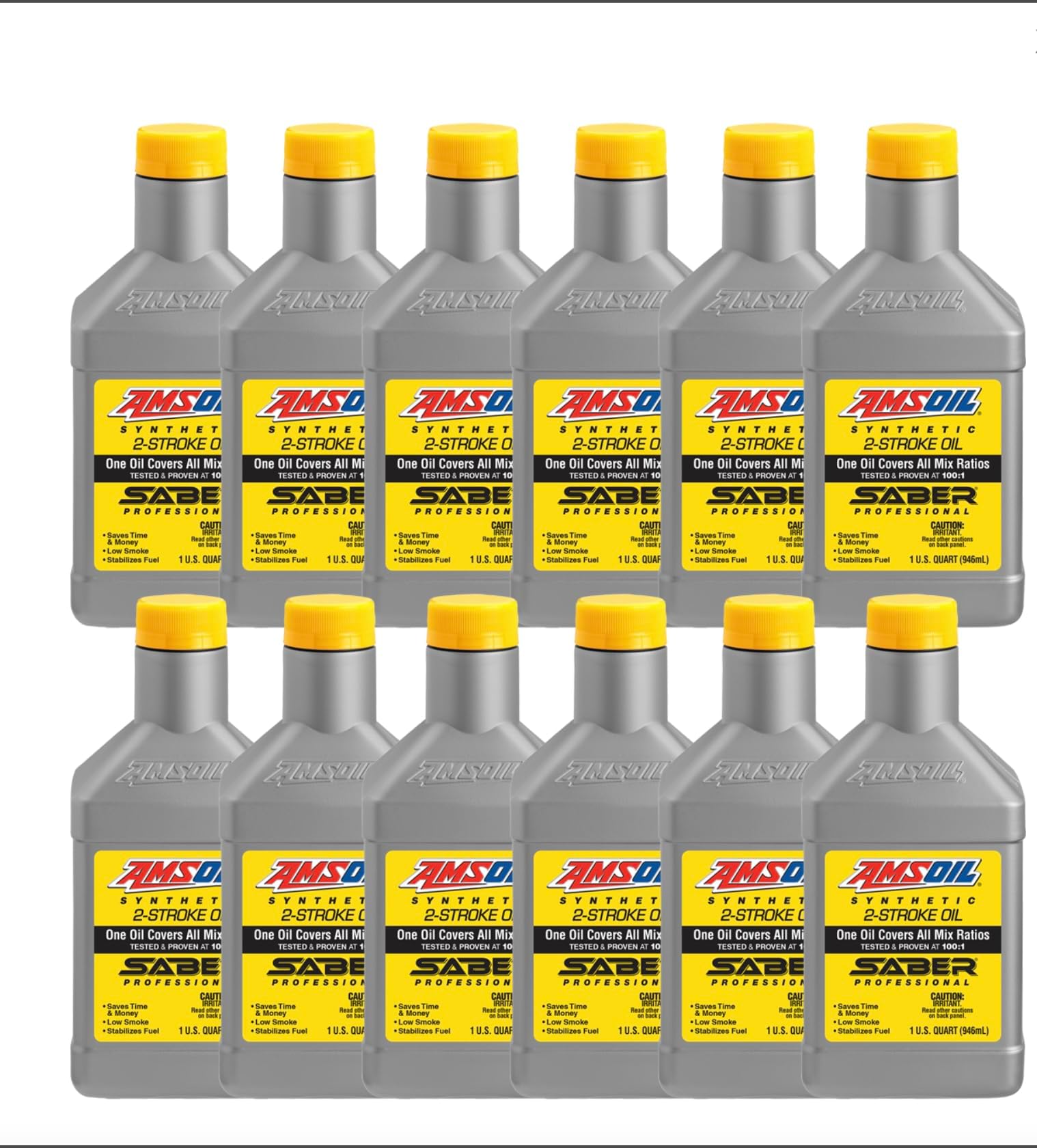 Amsoil ATPQT Saber Professional Synthetic 2-Stroke Oil, 1-Qt