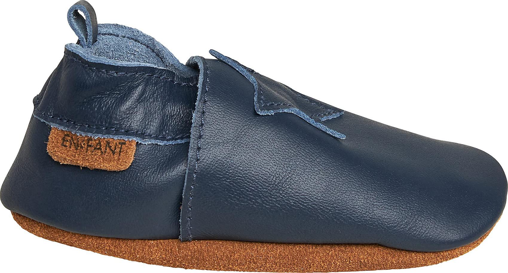 EN FANT Chaussons bébé garçon, bleu foncé, 22 EU