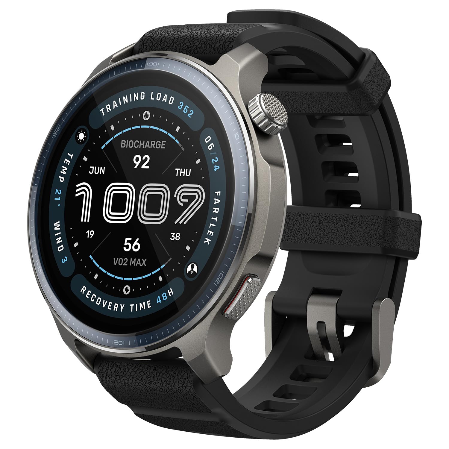 Amazfit Balance 2 Smartwatch 47mm, AMOLED 1,5", Mappe Offline, GPS Dual Band, 21 Giorni Batteria, Oltre 170 Modalità Sportive, HYROX e Golf, Allenamento di Forza, Cardio & Sonno per Android e iPhone