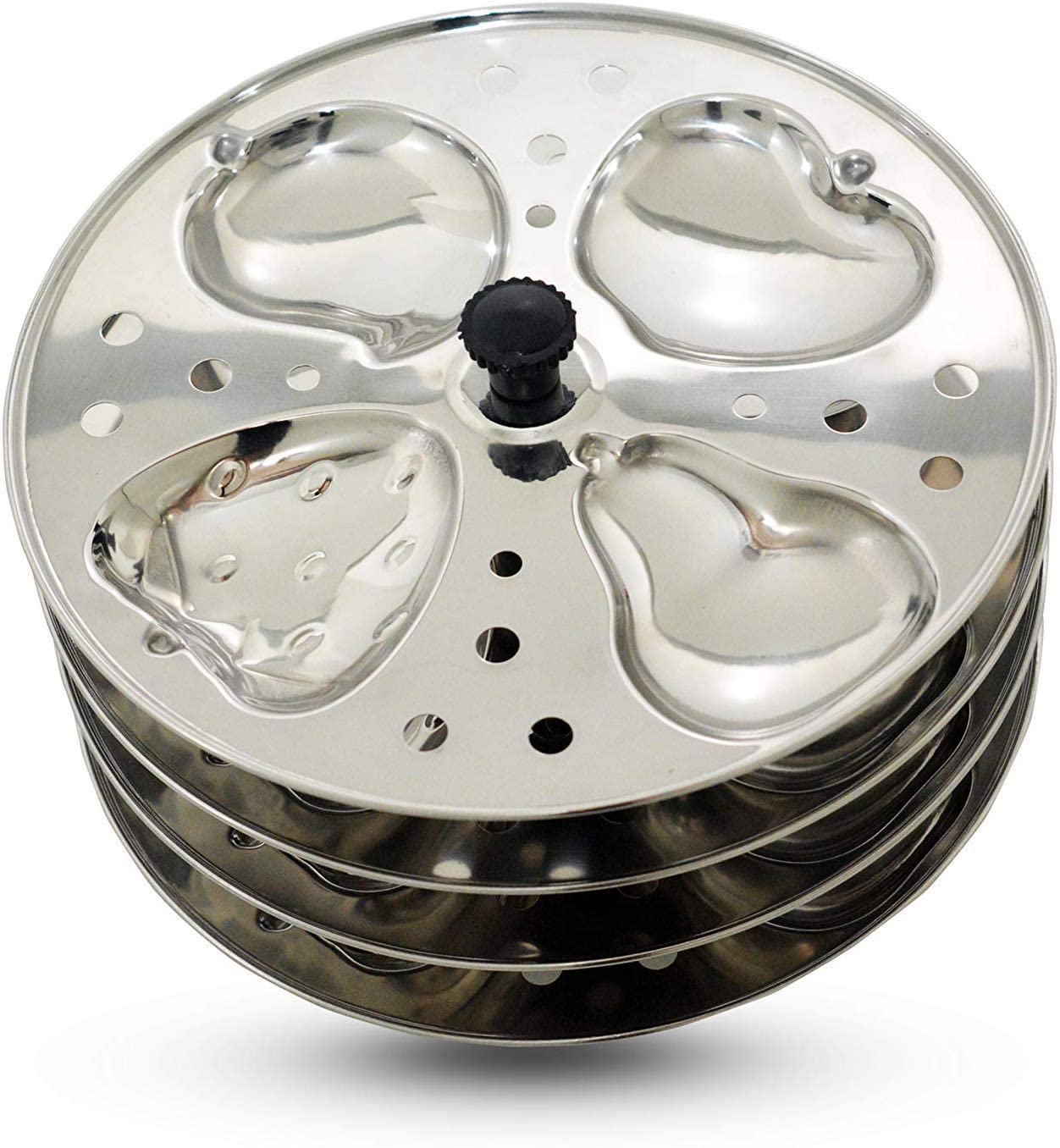 Marwall Stainless Steel 4 Layer Fruit Shaped Idli Plate and Stand (B09PHTM7P2) Amazon Price History, Amazon Price Tracker