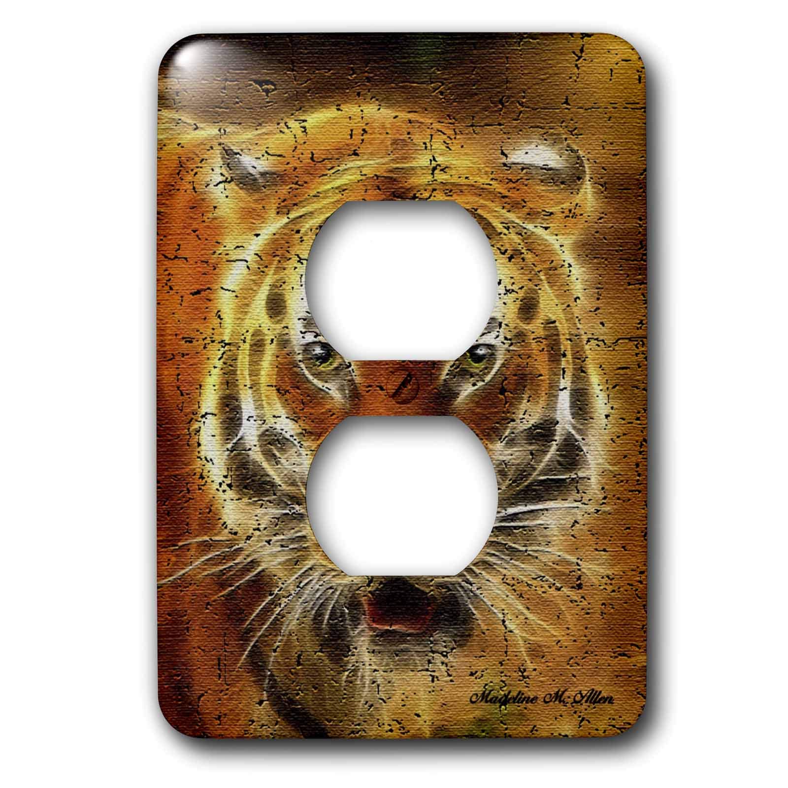 Cache de prise tigre 3dRose 15,2 cm pour cacher les murs abîmés