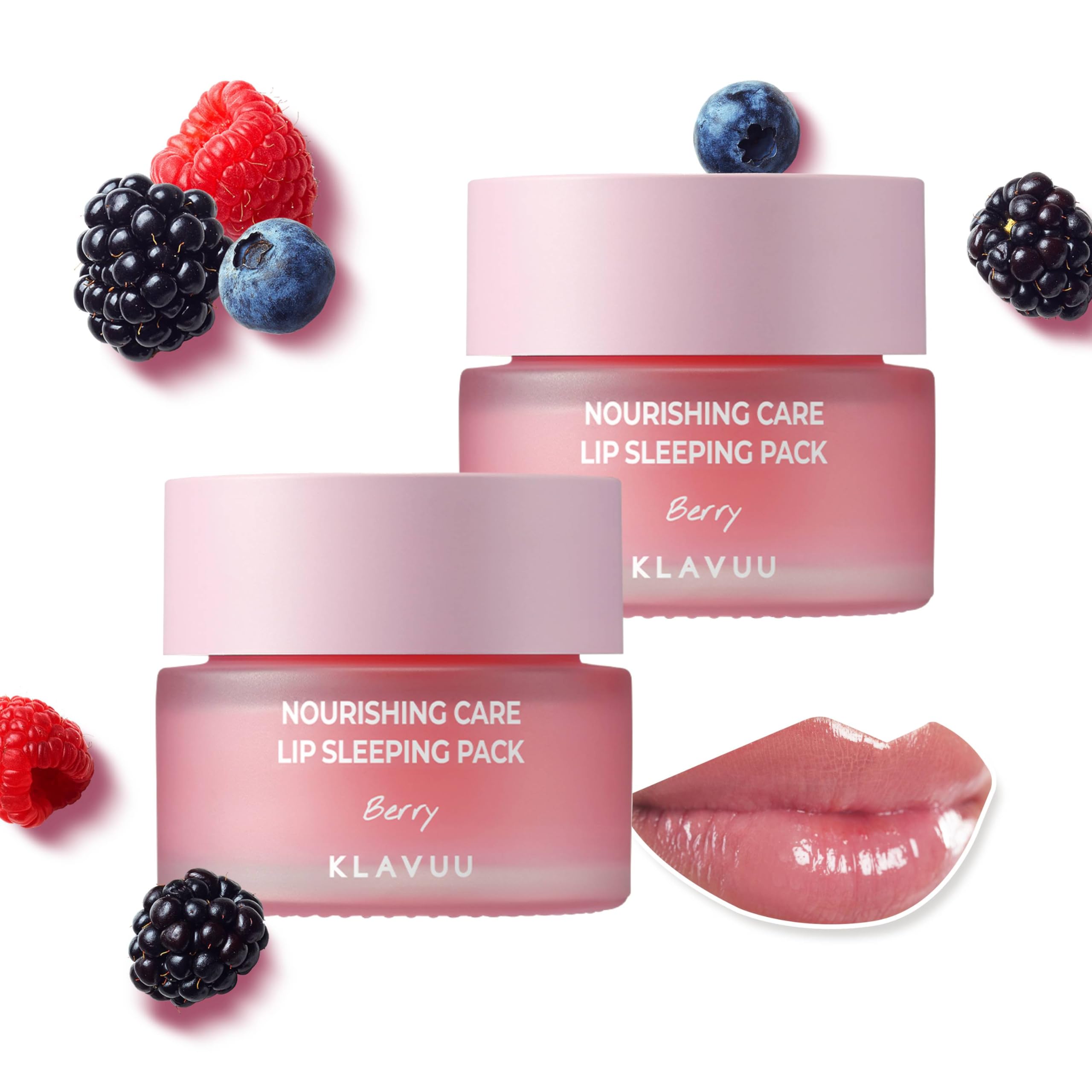 Sponsored Ad - Lip Mask Sleeping Pack (2PCS) – Overnight Deep Hydrating Korean Lip Balm Treatment for Very Dry, Chapped Lips | Lip Lightening & Plumping with Instant Hydration (Berry & Berry)