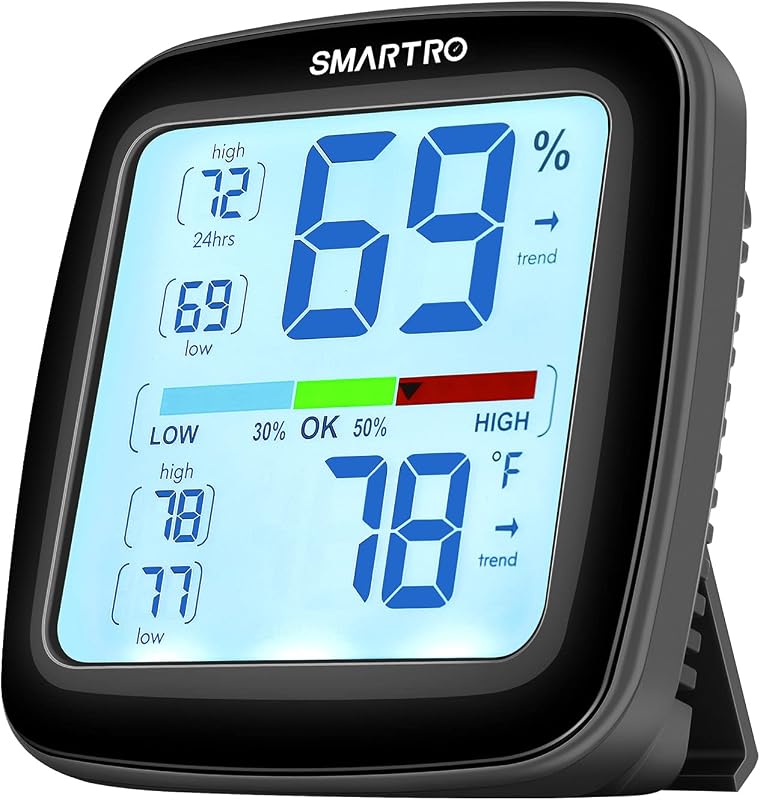 SMARTRO SC42 Professional Digital Hygrometer Indoor Room Thermometer | Humidity Gauge Pro Accuracy Calibration