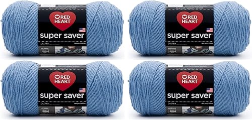 Vista 57 de Red Heart Super Saver - Ovillo de lana Jumbo Cafe Latte – Paquete de 2 unidades de 14 onzas – Acrílico – 4 medianos (peinado) – 744 yardas