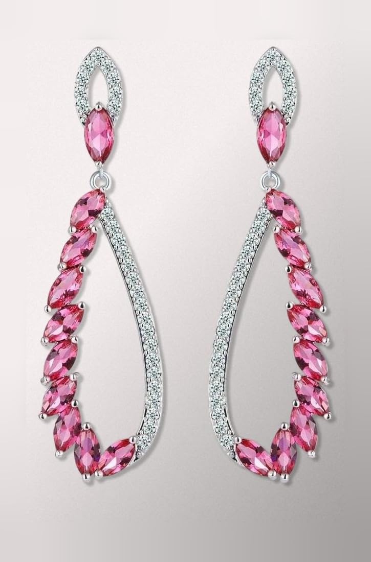 YouBella Jewellery Celebrity Inspired Crystal Studded Dangler Earings Earrings for Girls and Women