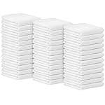 Avalon Towels Terry Bar Mop Towels (Value Pack of 36) Size 14x17 - Absorbent and Durable, Multipurpose Cleaning Rags, Cotton Cleaning Cloths, Terry Cloth Rags, Reusable Shop Rag (White)