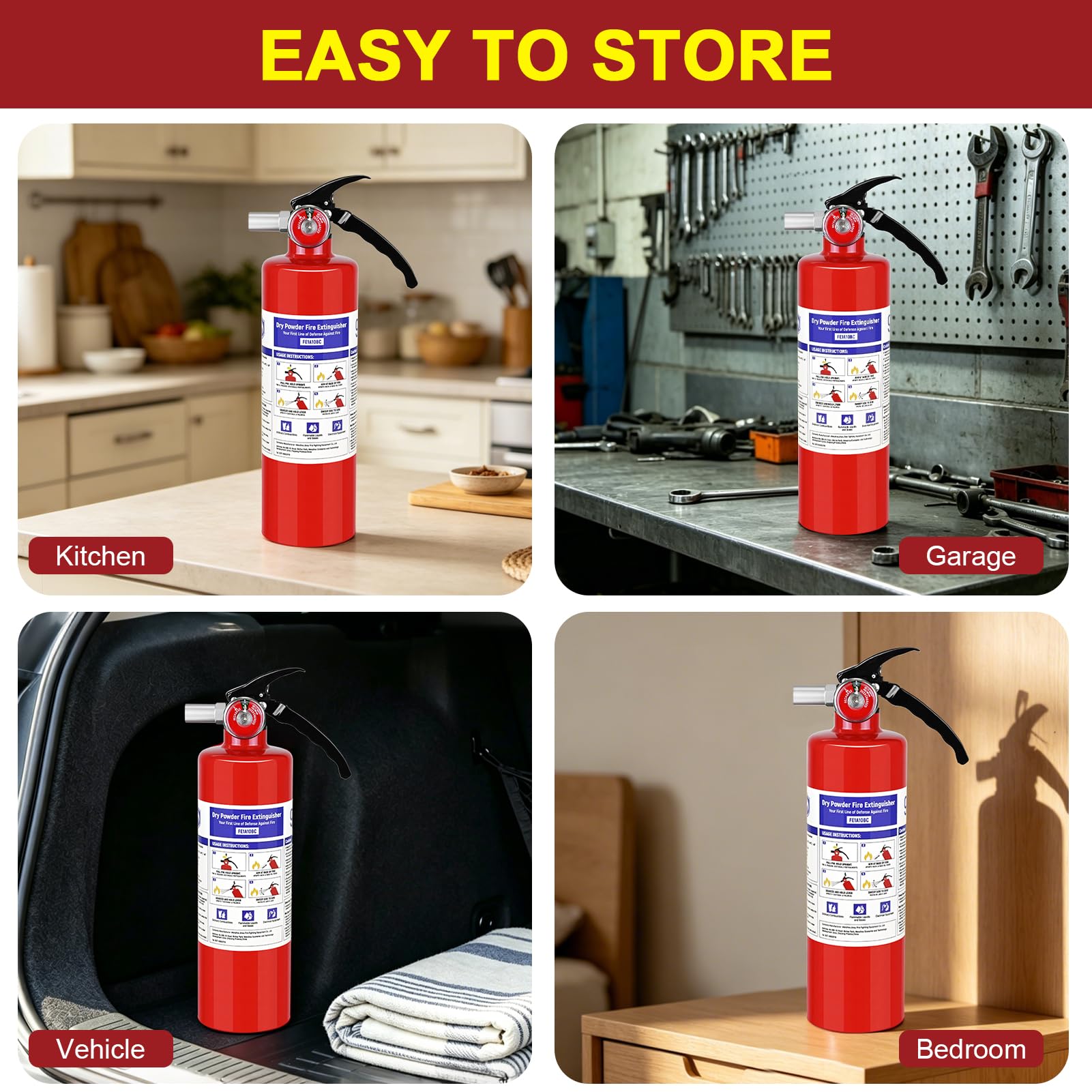 ABC Fire Extinguishers - 4 Pack, 2.5 lb -7 ABC Fire Extinguishers - 4 Pack, 2.5 lb -7