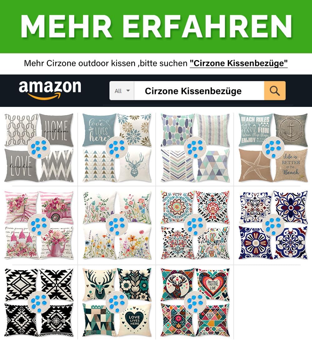 Cirzone Outdoor ‌Kissenbezüge 45x45 Ty-59