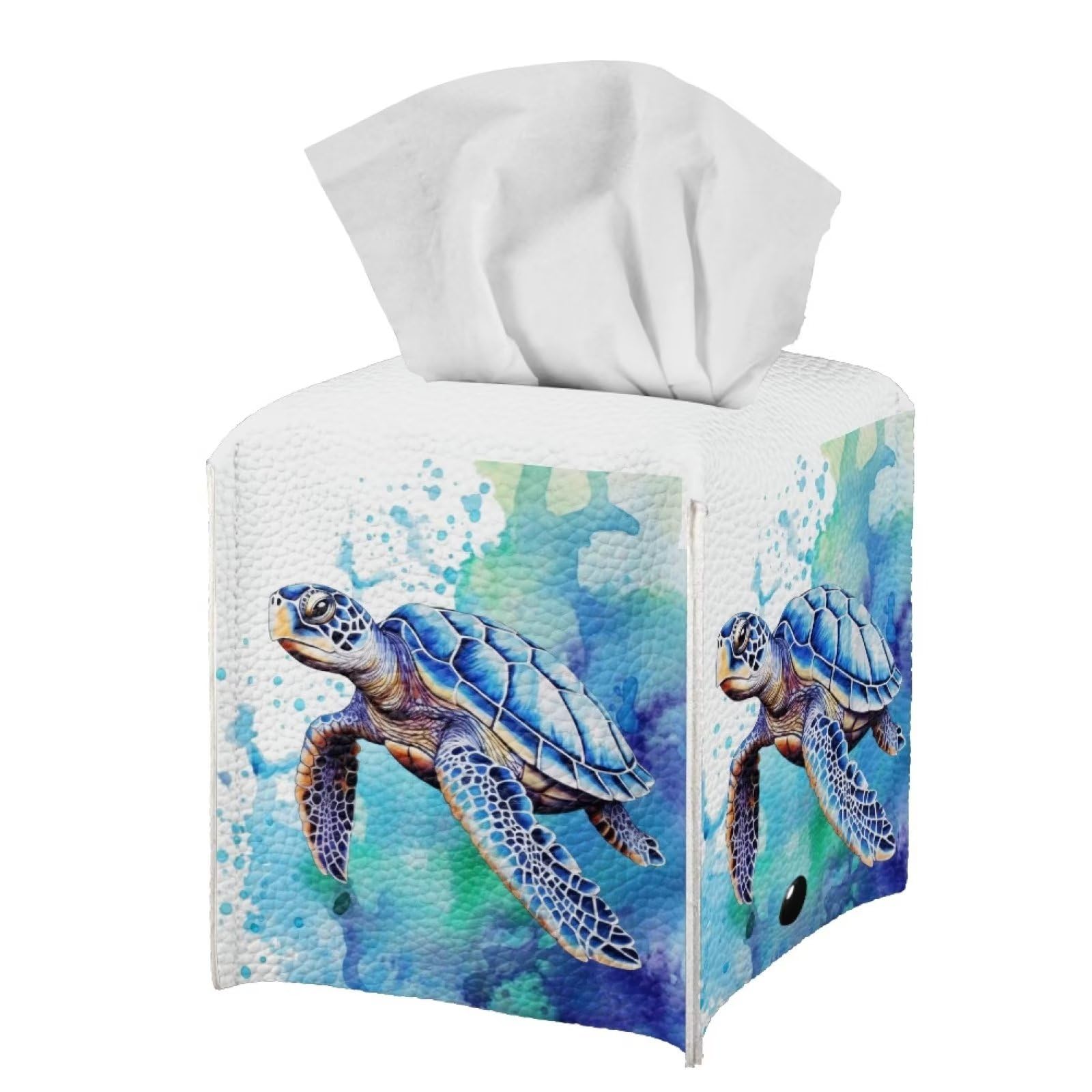 Marye-Kelley TB459 -Lavender Toile Tissue Box Cover