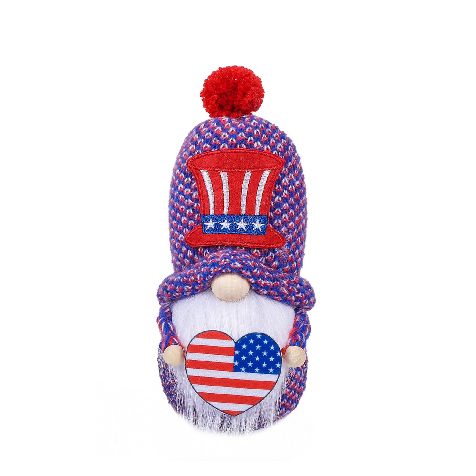 Independence Knitted Desktop Party Background Decoration for Wedding Birthday Festival Party Present Soft Toy Collectibles