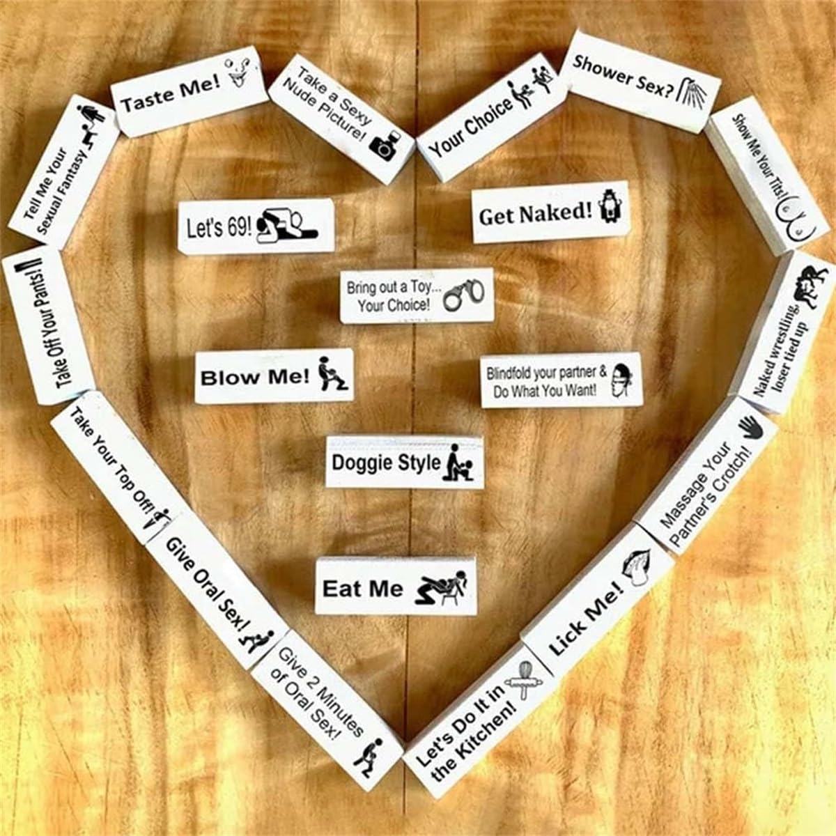 Jeu De Tour Empilable Super Coquin – 48 Blocs En Bois Pour Couples – Défis Et Fantaisie