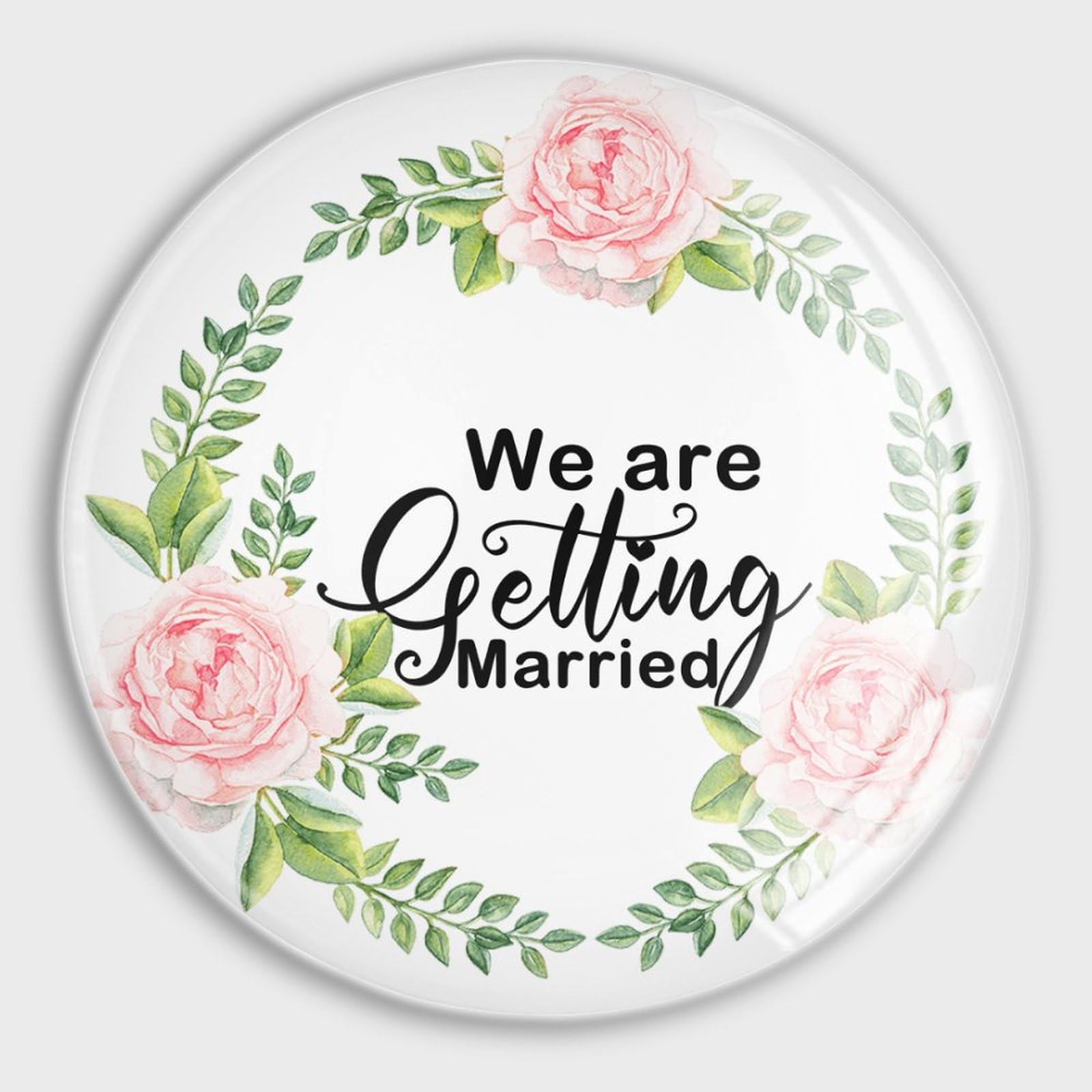 Petits aimants en verre mariage pour tableau blanc et deco de cuisine rustique