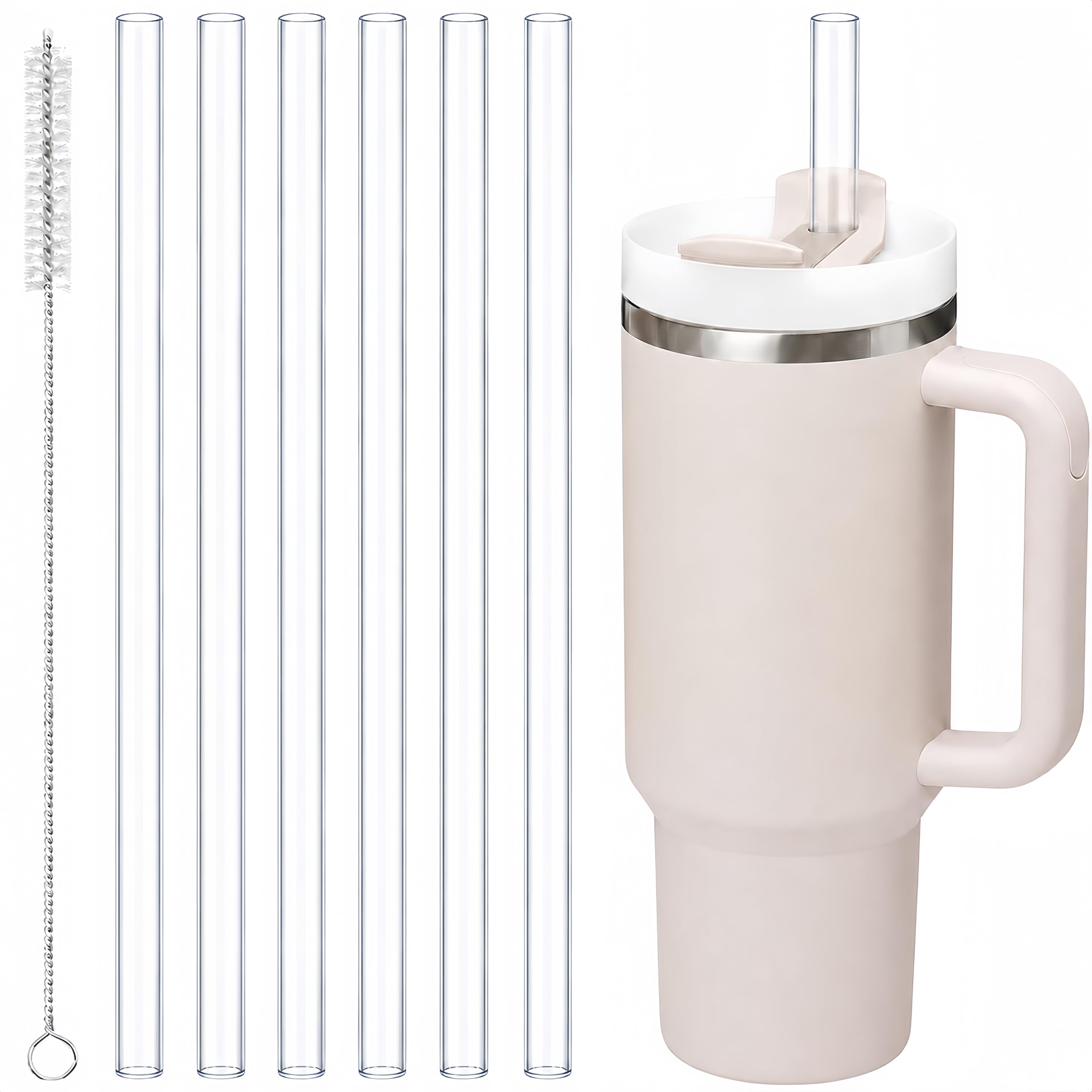 Joshey Replacement Straws for Stanley Quencher 30oz Tumbler, 6 Pack