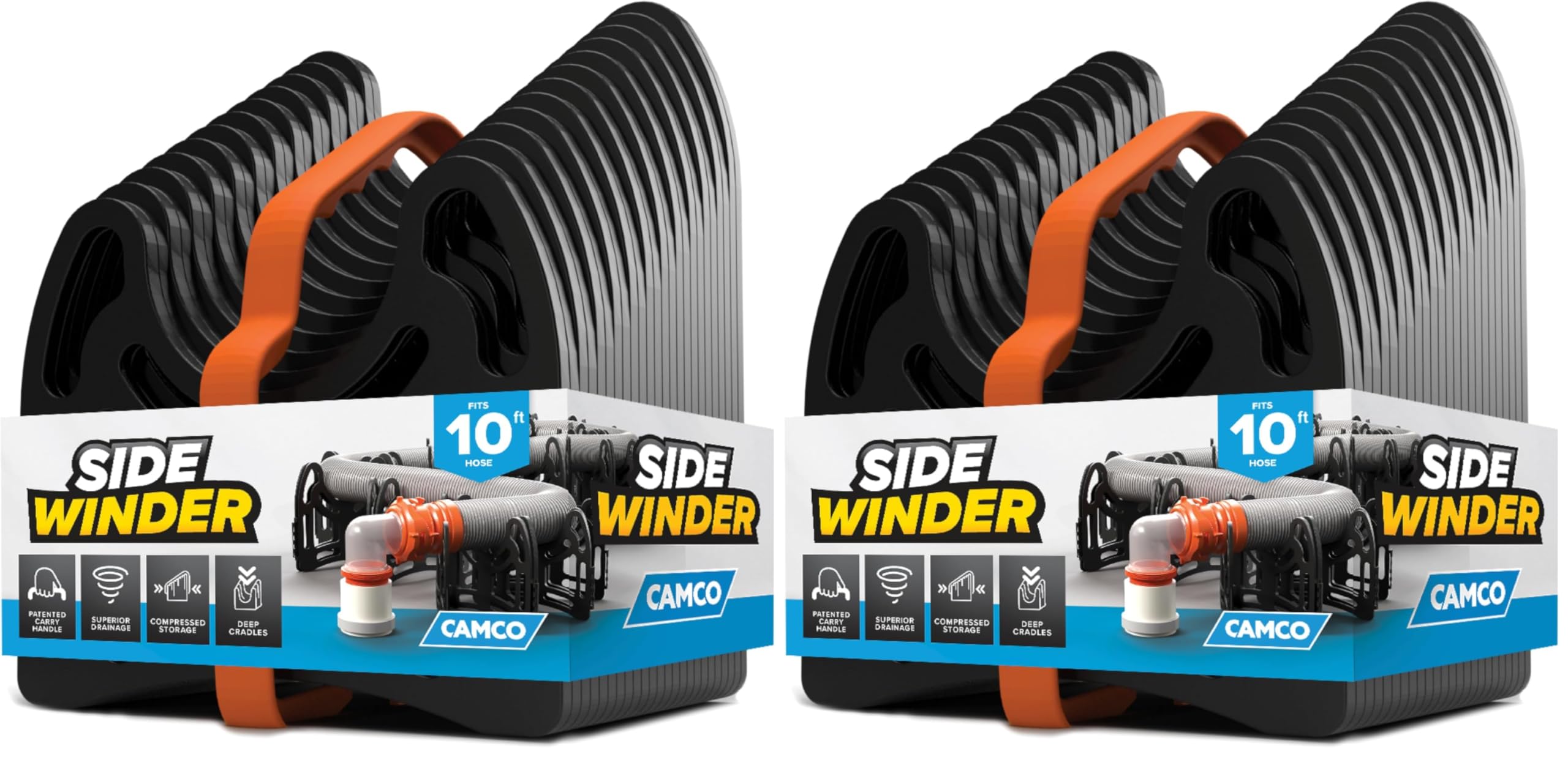 Camco Sidewinder 10ft RV Sewer Hose Support (Pack of 2)