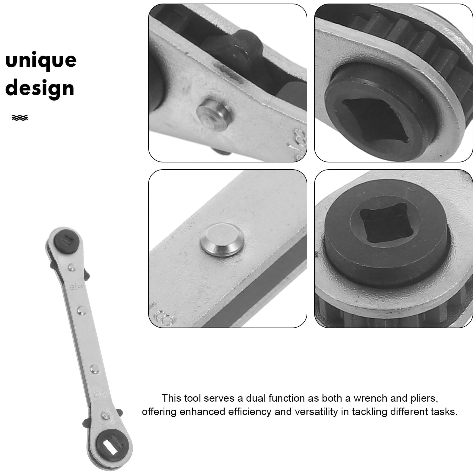 ULTECHNOVO Double-Headed Ratchet Wrench, 24Mm Ratchet Spanner for HVAC Repair - Image 3