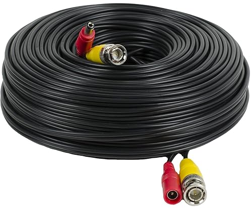 Miniatura 2 de Amcrest Paquete de 4 cables de cámara de seguridad BNC siameses todo en uno de 150 pies con dos conectores hembra para cámara 960H y HD-CVI y DVR