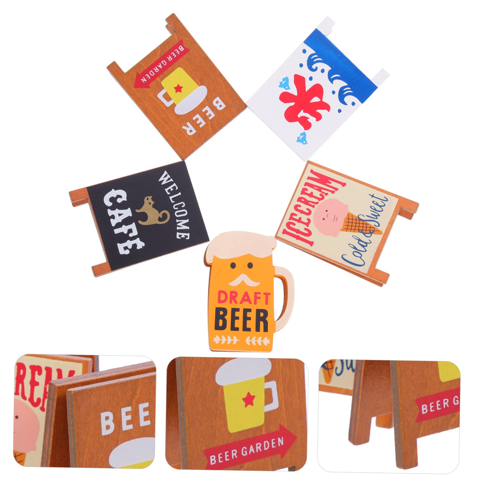 TEHAUX 25pièces Clips à Messages Multifonctionnels Bois Support De Mémo Décor De Bureau Pour Photos Et Notes Style Original Avec Motifs Variés