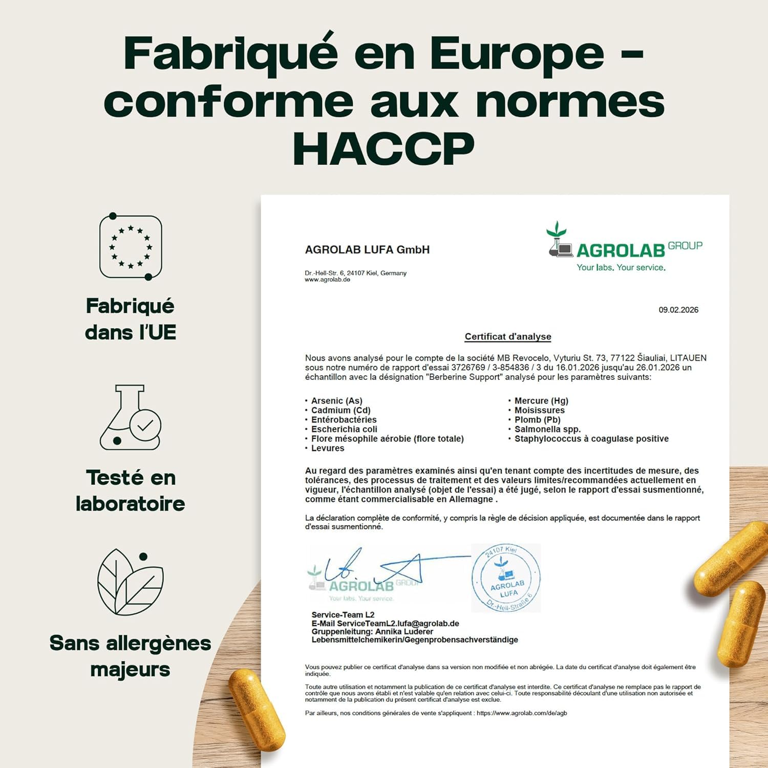 Berbérine Liposomale + Dihydroberbérine Formule | Soutien du Métabolisme avec Chrome et Thiamine, Gélules Résistantes à l’Acidité pour le Confort Digestif, Cure de 2 Mois