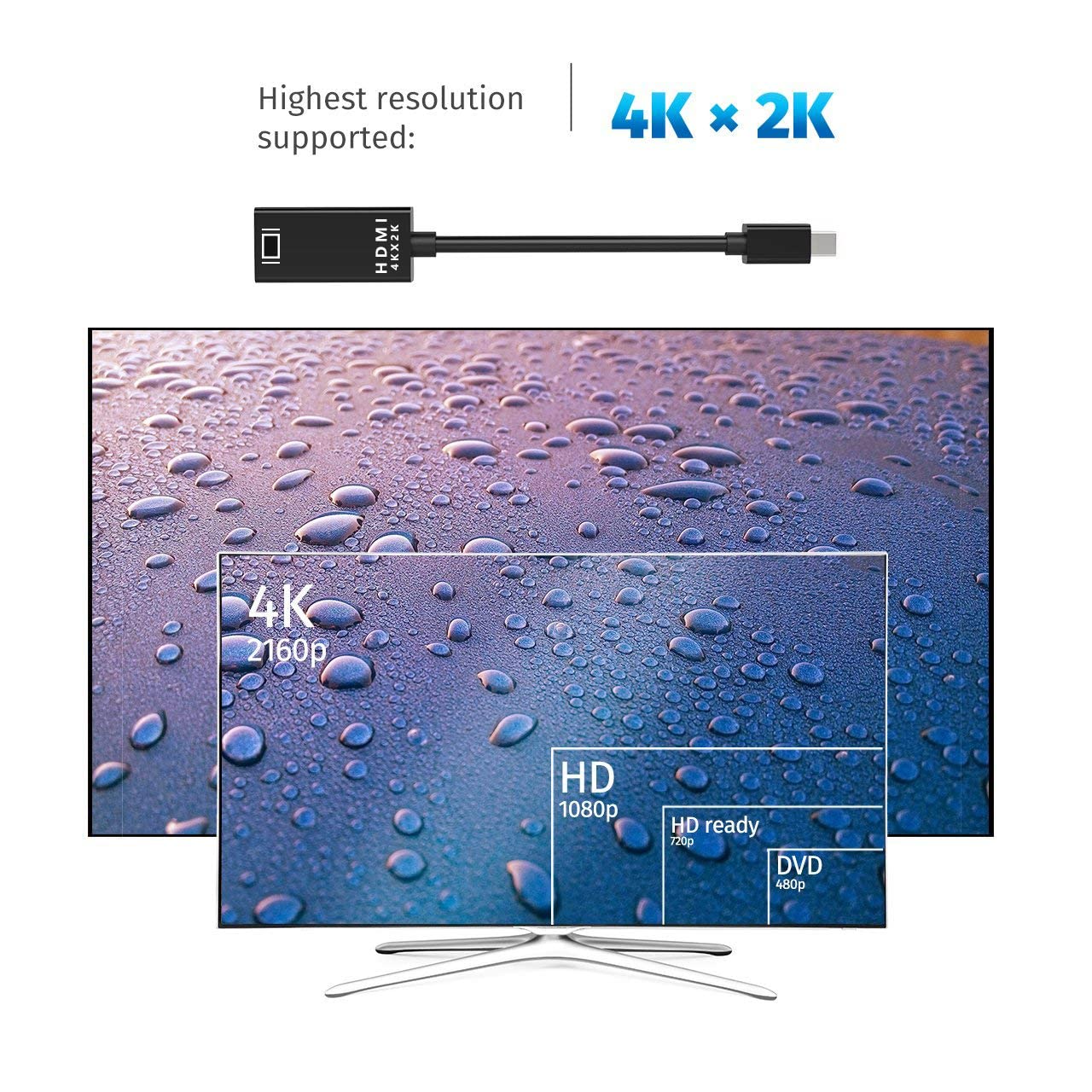 Belkin Mini Display Port To HDMI Adapter 4K (Compatible For Macbook Air, Macbook Pro And Other Mini-DP Enabled Devices) – Black : Belkin