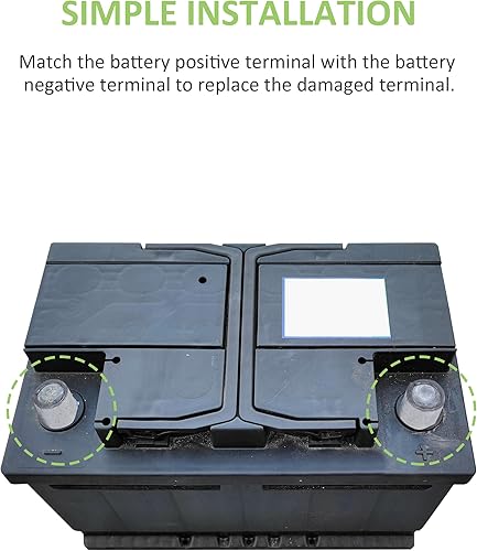 Miniatura 6 de 2 pares de cuñas de poste de batería, adaptador de terminal de batería, adaptador de poste de batería, accesorios de automóvil, adaptador de