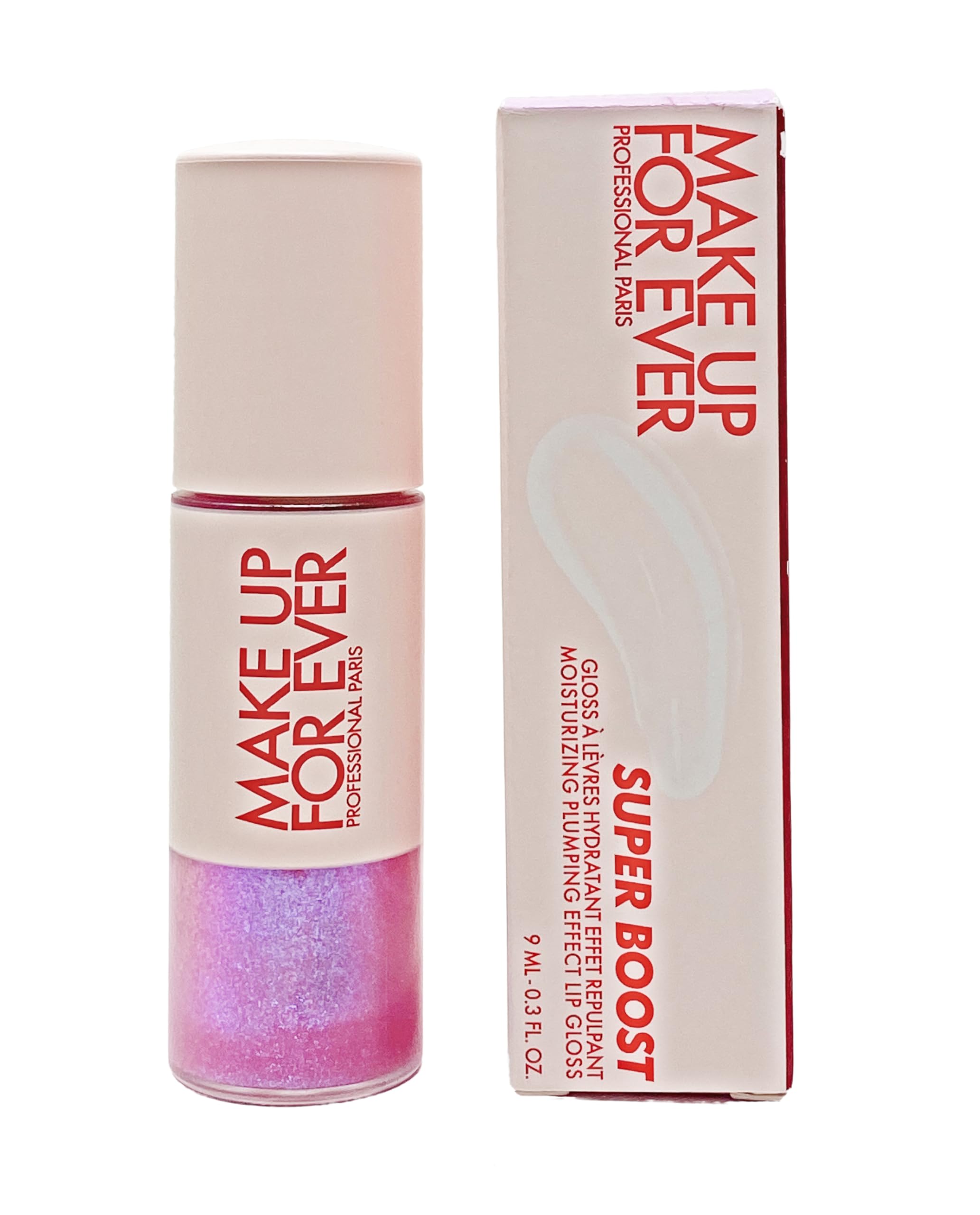 Make Up For Ever Super Boost Moisturizing Plumping Effect Lip Gloss - 03 Festival Lilac holographic violet and