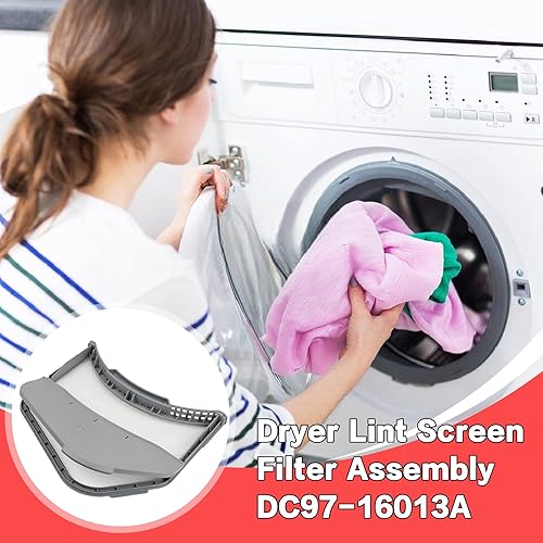 Miniatura 8 de APPLIANCEMATES DC97-16013A - Filtro de trampa de pelusa para secadora Samsung Dryer, reemplaza DC97-16013B DC61-02610A DV210AEWXAA DV330AEWXAA