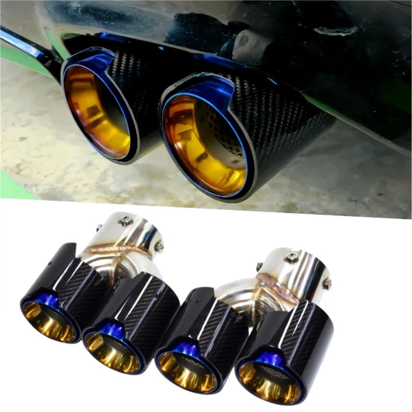 BMW M240/M340/M440 G系対応カーボンマフラーカッター高級感UP Amazon | マフラーカッター G42 M240i G20 G21 M340 G23 M440
