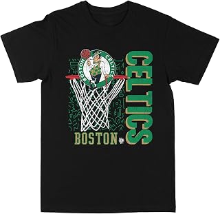 Philcos Men's T-Shirt NBA Boston Celtics Black Premium Gildan Blanks
