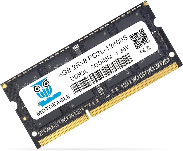 motoeagle 8 GB DDR3/DDR3L 1600MHz PC3L-12800 (PC3-12800) CL11 SODIMM 2Rx8 1.35V 204-Pin Non-ECC SO-DIMM laptop, notebook RAM Memory Modules