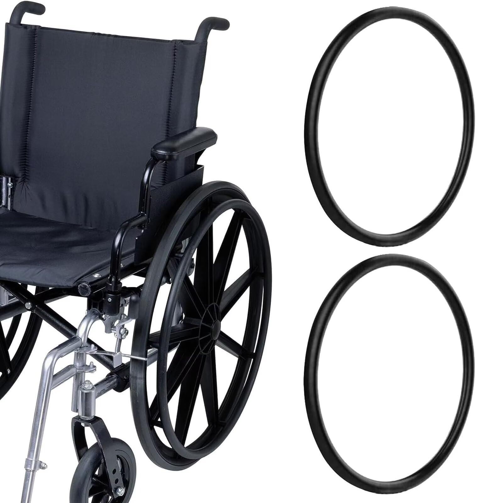 Fundas for llantas de silla de ruedas, funda for silla de ruedas deportiva con rueda trasera de 24 pulgadas, funda antideslizante for llantas de silla de ruedas, accesorios for sillas de ruedas, 1 par