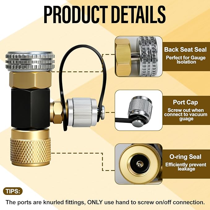 Herramienta Depresora de Núcleo 1/4" para Aire Acondicionado Alta Presión miniatura 2