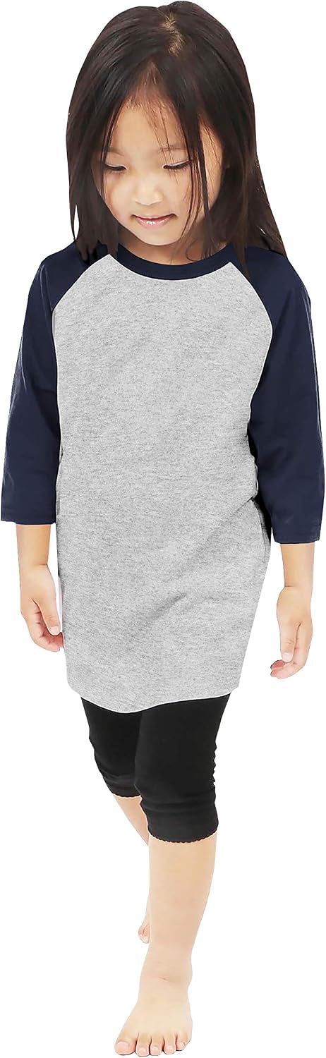 Hat and Beyond Kids Raglan 3/4 Sleeves Baseball T Shirts Baby Tees School Uniforms