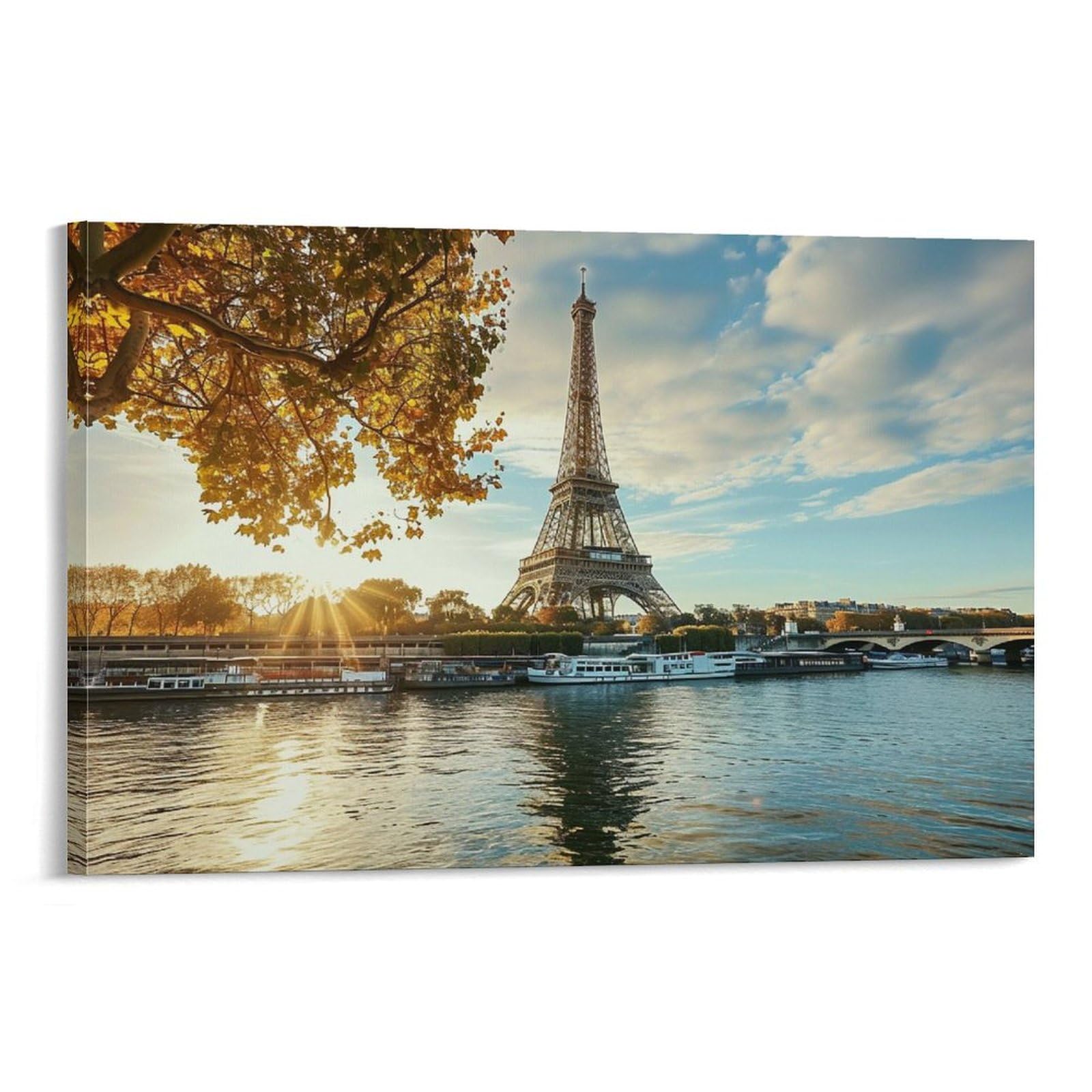 PARISエッフェル塔パネル絵画 Amazon.co.jp: 絵画 午後のパリのエッフェル塔インテリア 絵画