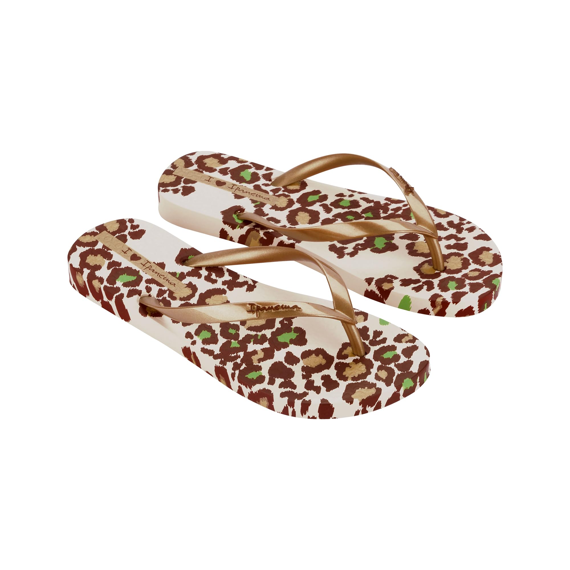 Ipanema Women's Animal Print III FEM Flip Flops, Beige/Gold, 43 EU, Beige gold, 10 UK