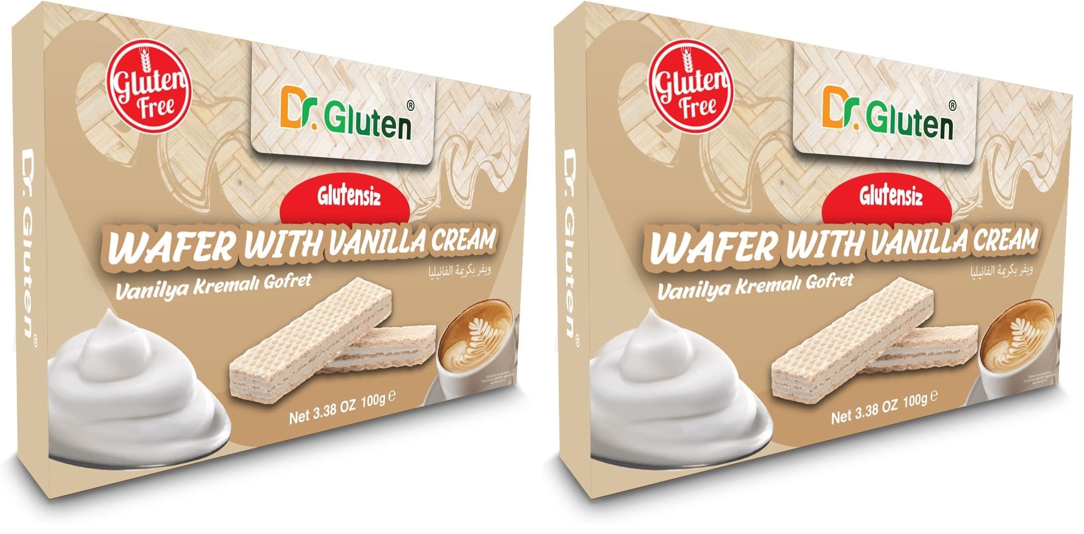 Dr. Gluten Vanilyalı Gofret (Glutensiz) (2 paketi)