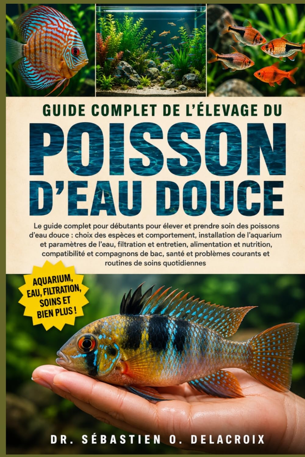 GUIDE COMPLET DE L’ÉLEVAGE DU POISSON D’EAU DOUCE: Le guide complet pour débutants pour élever et prendre soin des poissons d’eau douce : choix ... courants et routines de soins quotidiennes