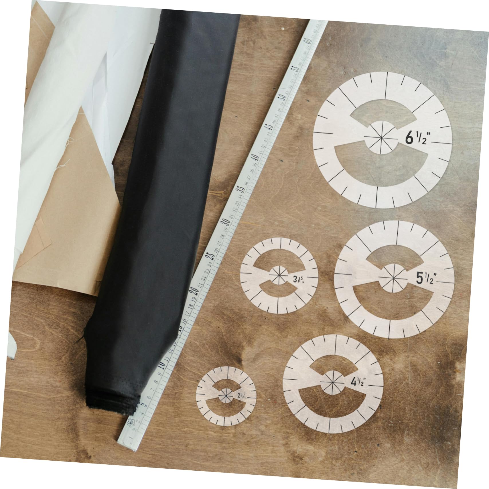 DOITOOL 3 Sätze Patchwork -herrschervorlage Quiltlineal-vorlage Patchwork-lineal Zum Selbermachen Lineale Zum Schneiden Von Kleidung Diy Patchwork-lineal Acryl Transparent 5 Stück * 3