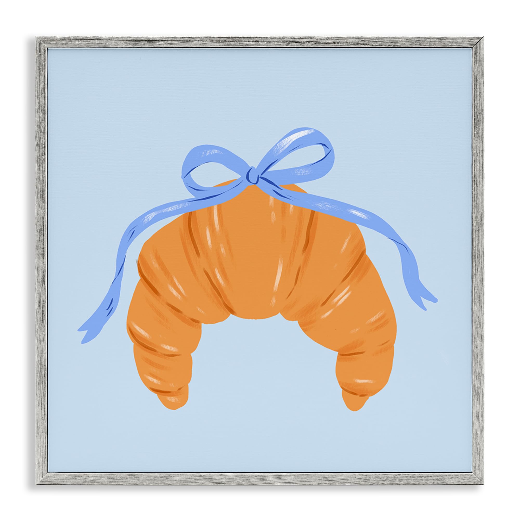 Giclée encadrée croissant nœud bleu Krissy Mast pour sublimer l'ambiance de votre cuisine
