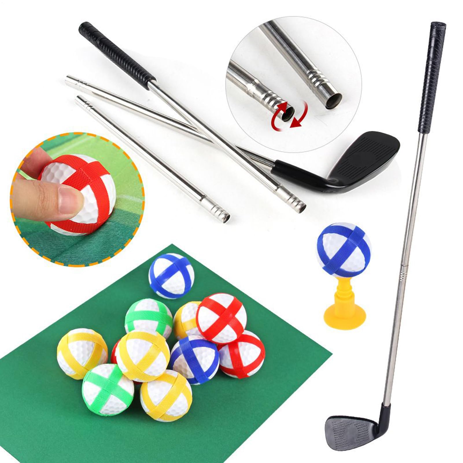 Mata treningowa do golfa | Sprzęt do ćwiczeń sportowych - dwustronna mata do ćwiczeń golfowych, dla początkujących wewnątrz na zewnątrz podwórko do domu na podwórku praktyka biuro