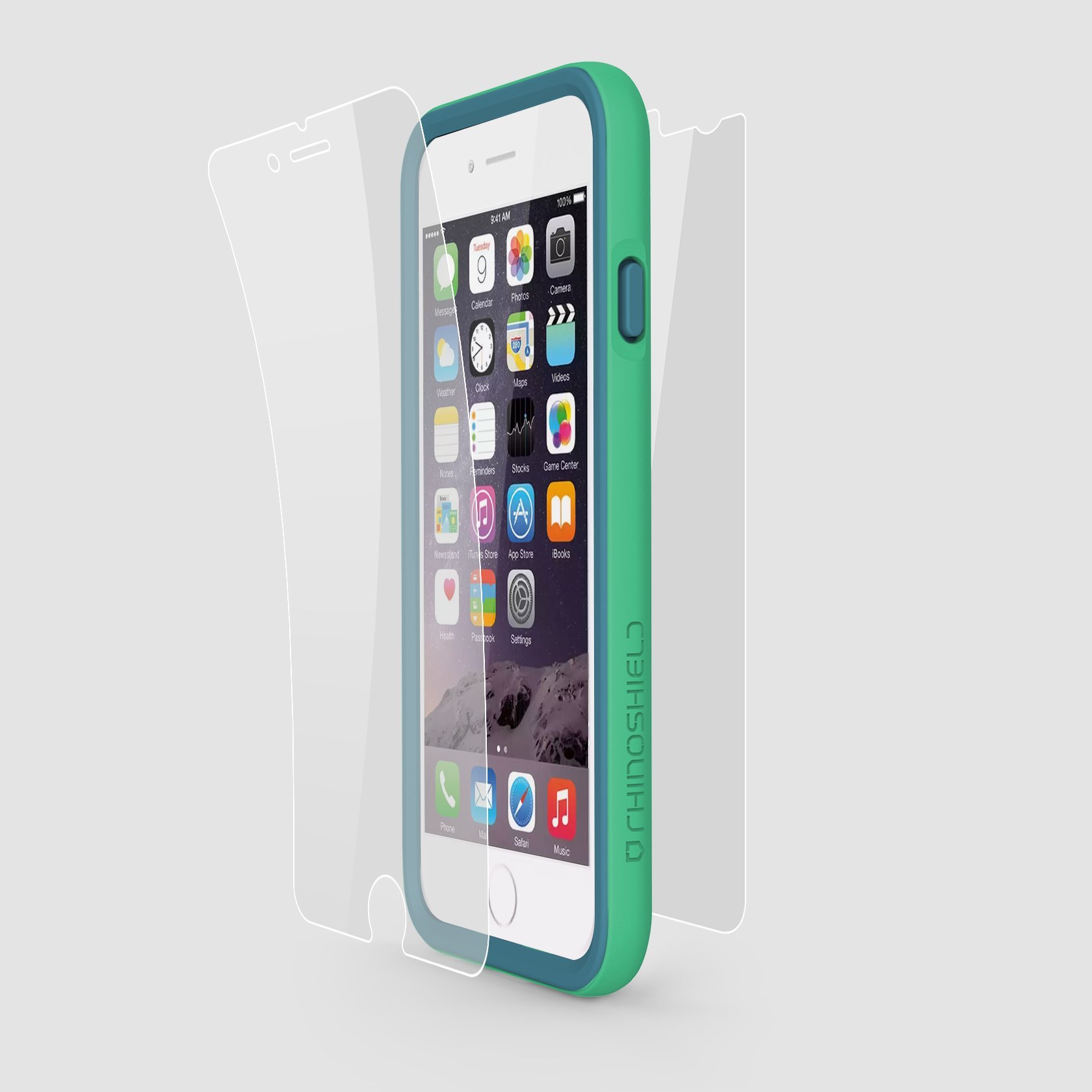 Buy RhinoShield CrashGuard Slim Impact Bumper Bundle for iPhone 6 Plus/6s  Plus, Green (Includes: Bumper, Front Screen Protector) Online at  desertcartQATAR