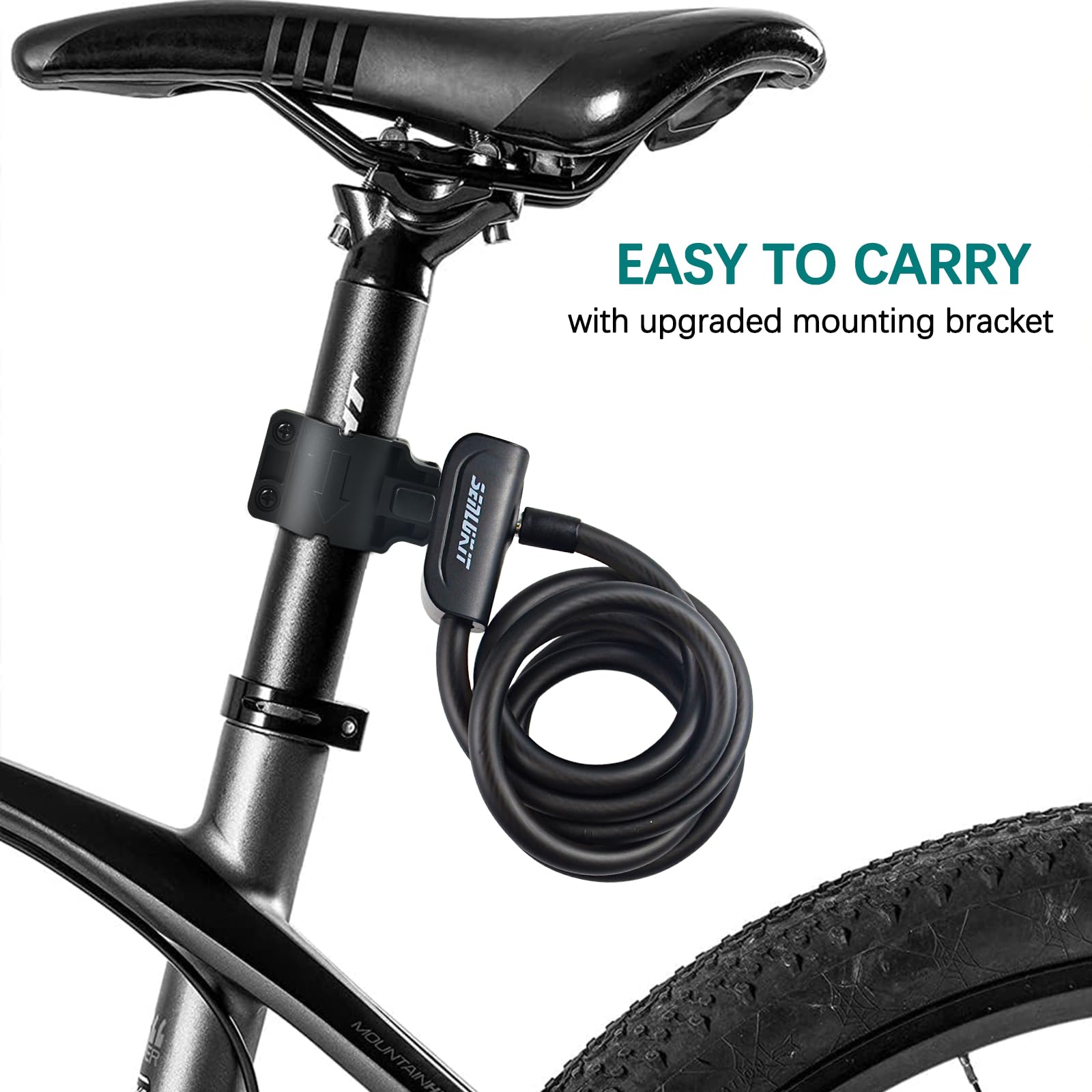 Antivol Vélo Laxzo Câble Acier 12x1800mm Avec Clés - Sécurité Renforcée
