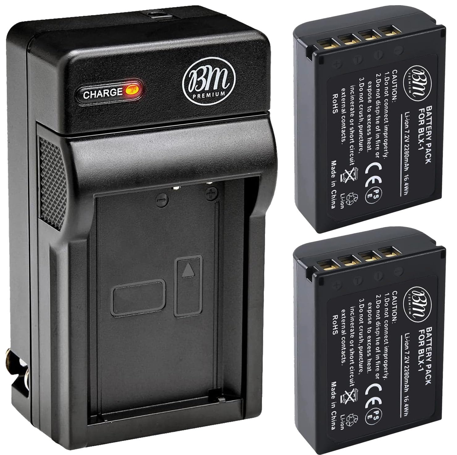 Amazon.com: BM Premium 2 Pack of BLX-1 High Capacity Batteries and
