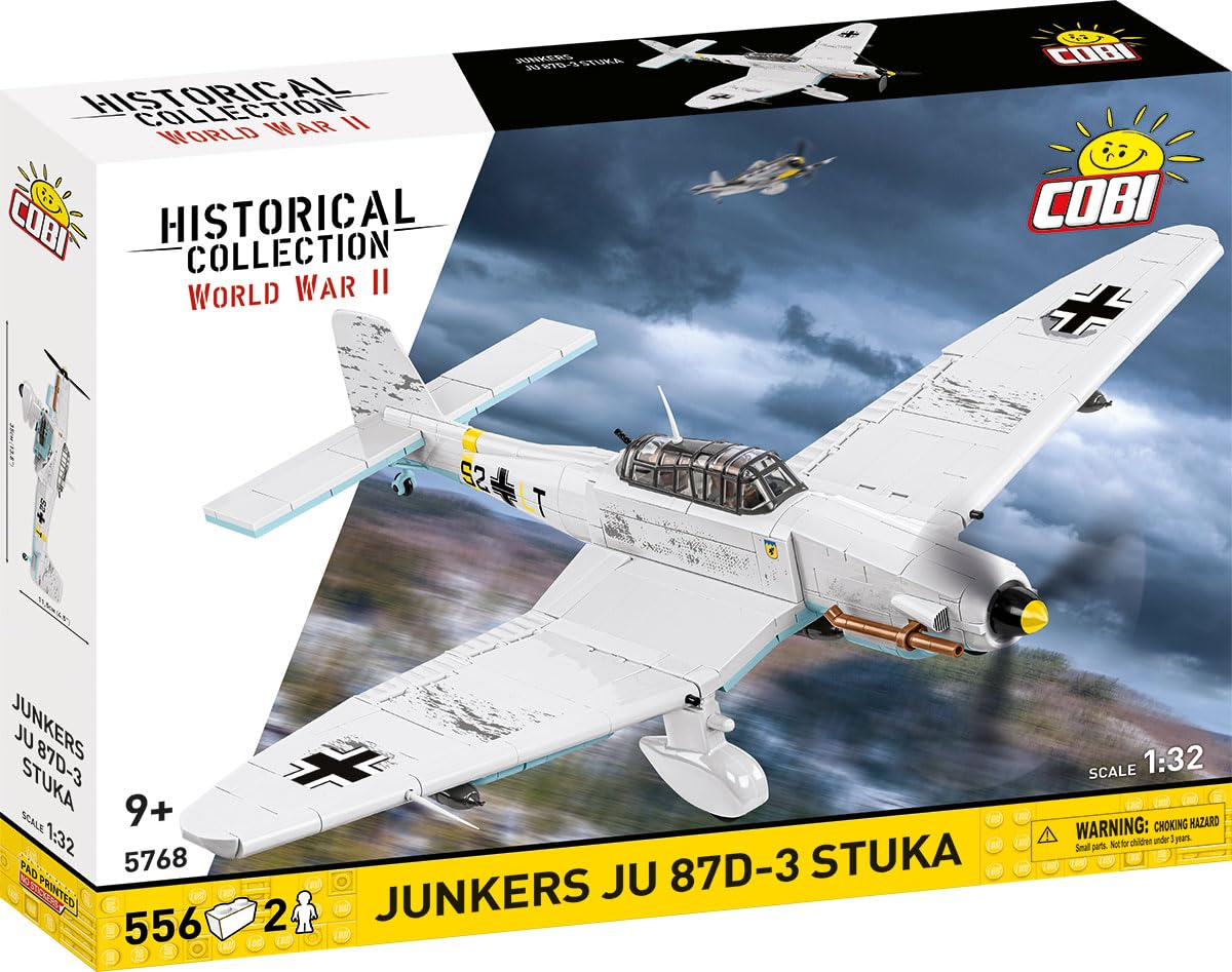 Junkers JU 87 D-3 STUKA, 350mm x 415mm x 115mm, Weiß