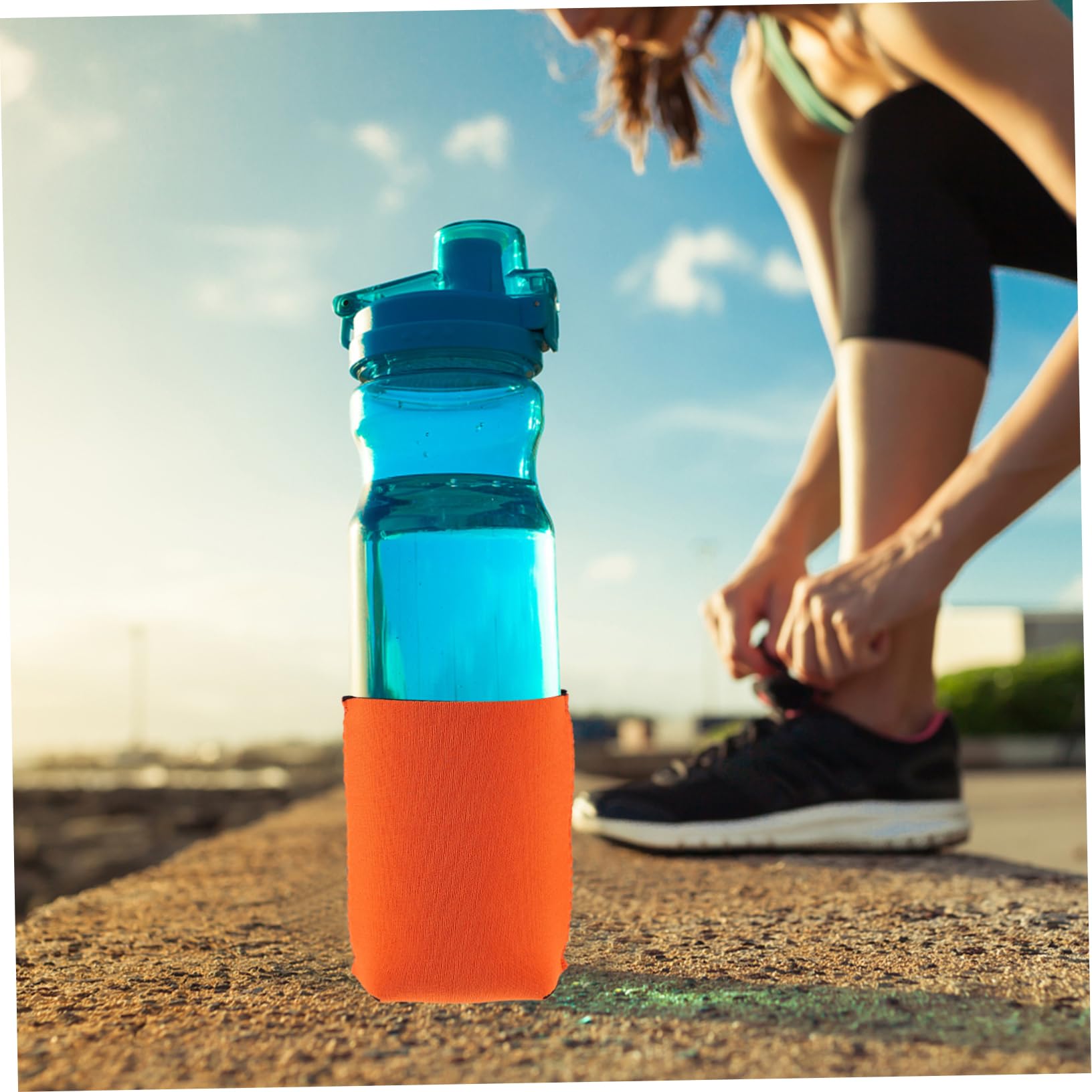 TOYANDONA Cubierta De La Tetera Bebidas Cubiertas De Lata Fundas Aislantes Para Latas De Cerveza Puede Cubrir La Manga Puede Enfriar Mangas Neopreno Naranja