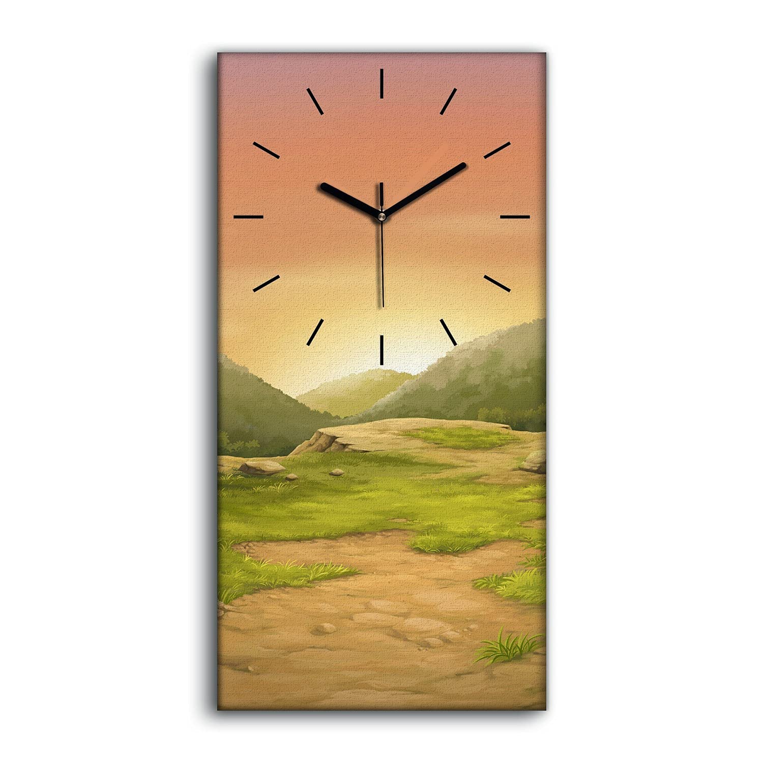 Horloge moderne sur toile de qualité supérieure tableau coucher de soleil
