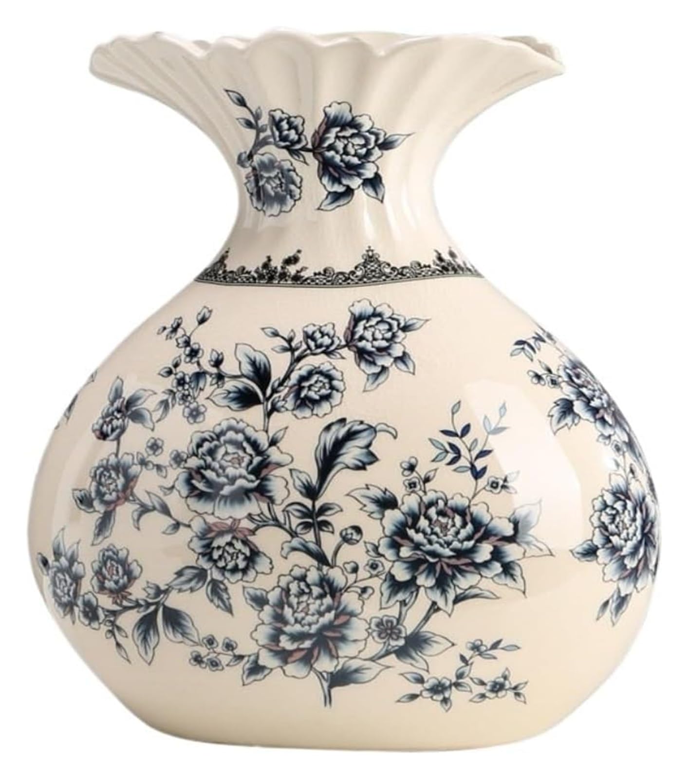 Bzgpmfud N Vase Desktop Flower Glass Creative Ceramic Retro Home Living Room Flower Vase(F)-T-A(N)