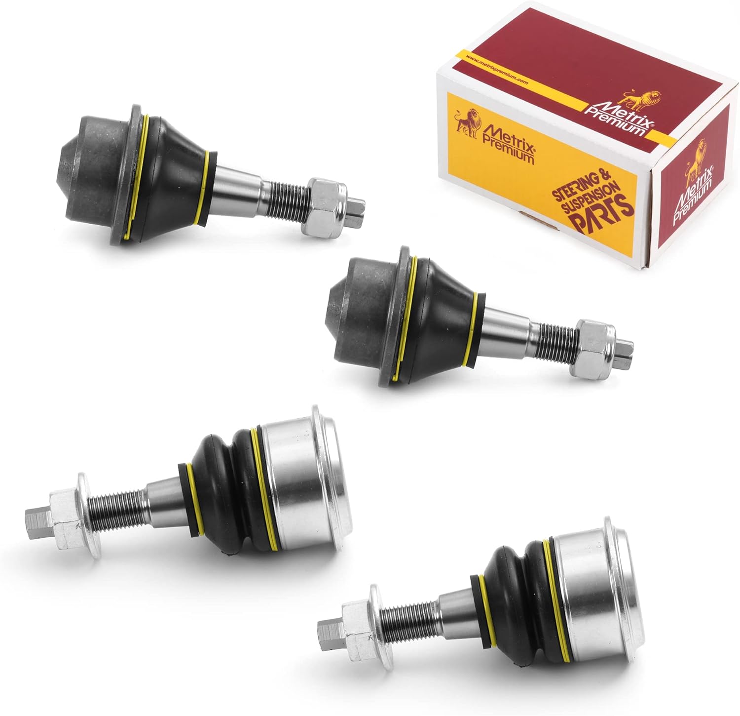 Metrix Premium Chassis Parts - 4 PC Front Upper & Front Lower Ball Joint Kit Fits 2006-2008 Dodge Ram 1500, 2009-2010 Dodge Ram 1500 RWD, 11-12 Ram 1500 RWD, Replacement K7411, K500344, Made in Europe